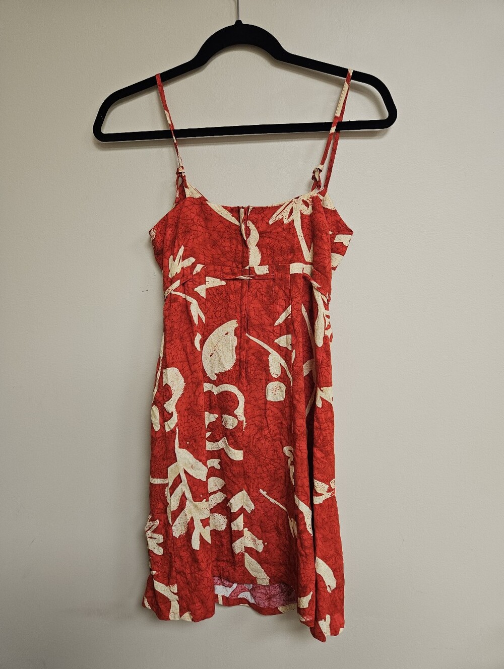 VTG Jams World Matisse Floral Hawaii Short Mini Dress Red Rayon Size XS - Picture 7 of 8